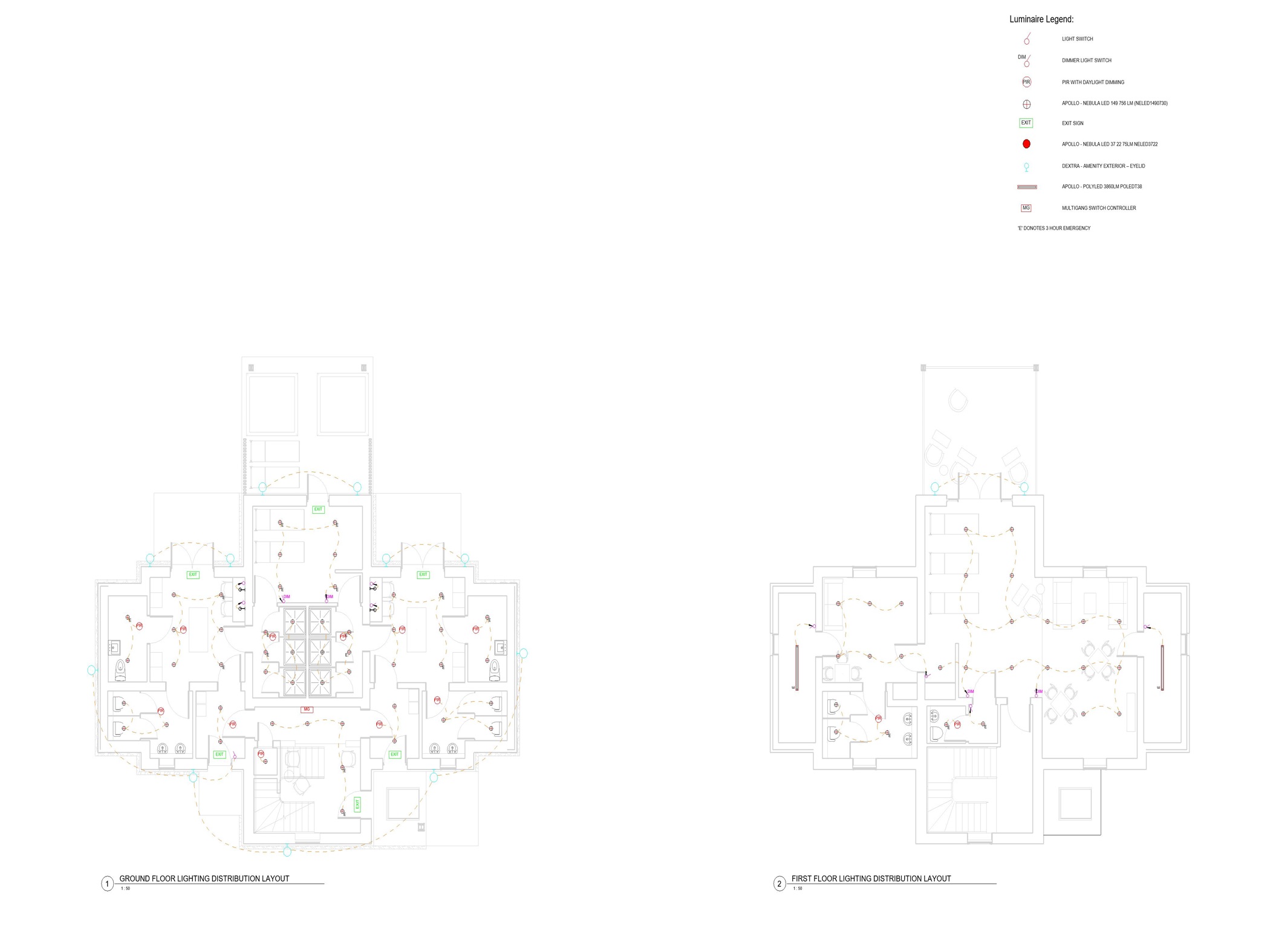 Electrical Elements distribution Layout