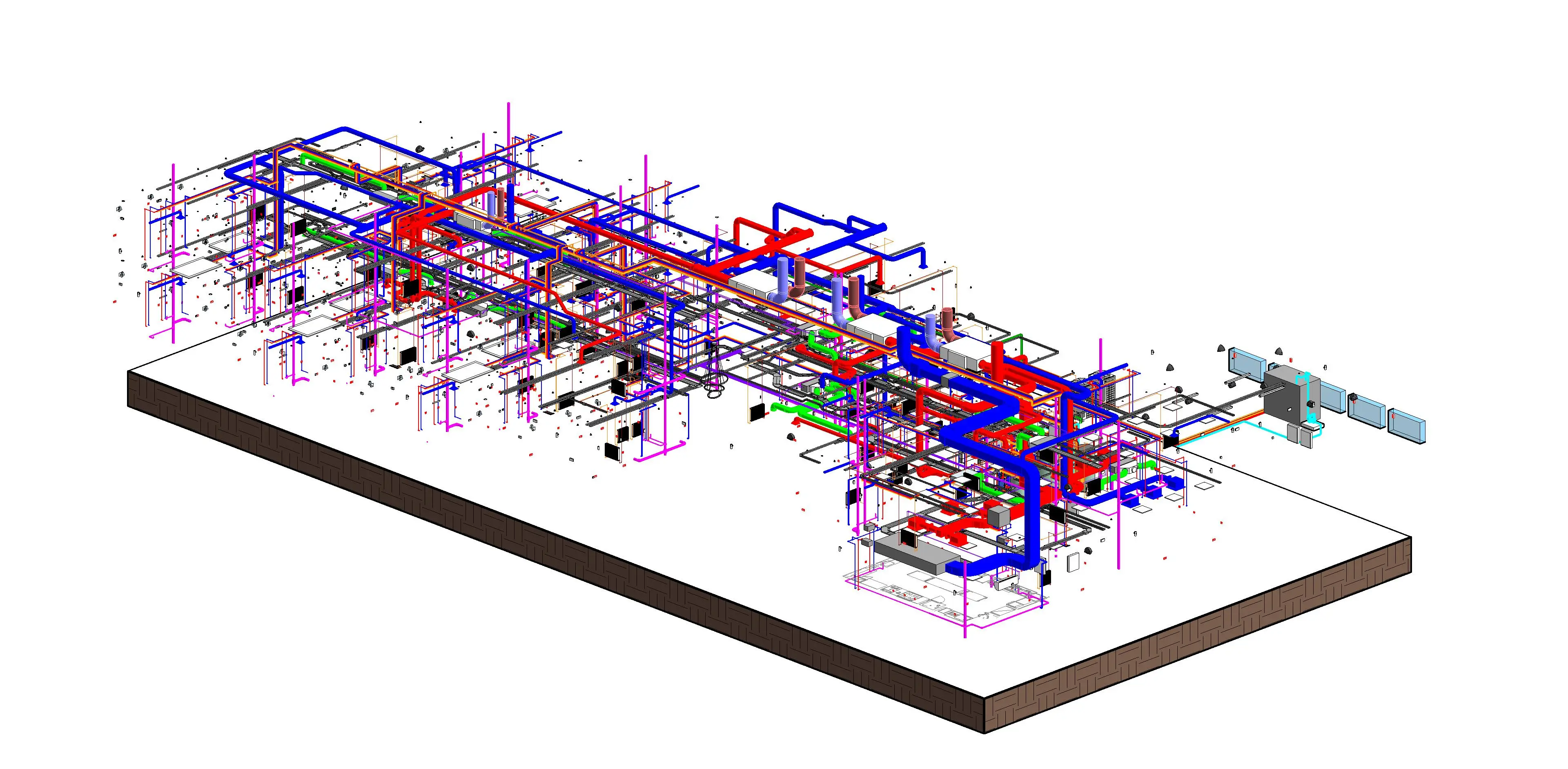 Clean Coordinated 3D MEP Navisworks BIM Model